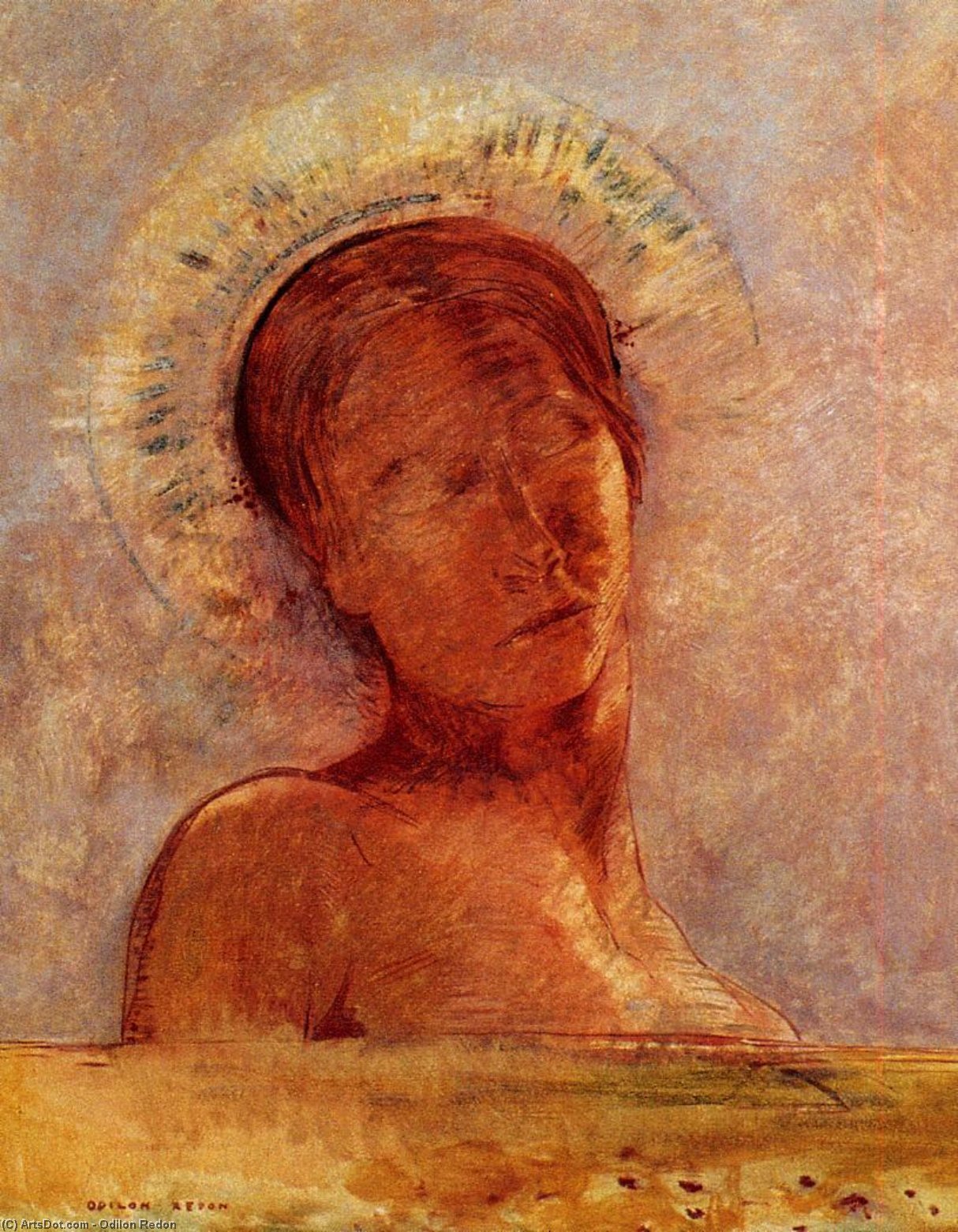 Closed Eyes 3 — Odilon Redon