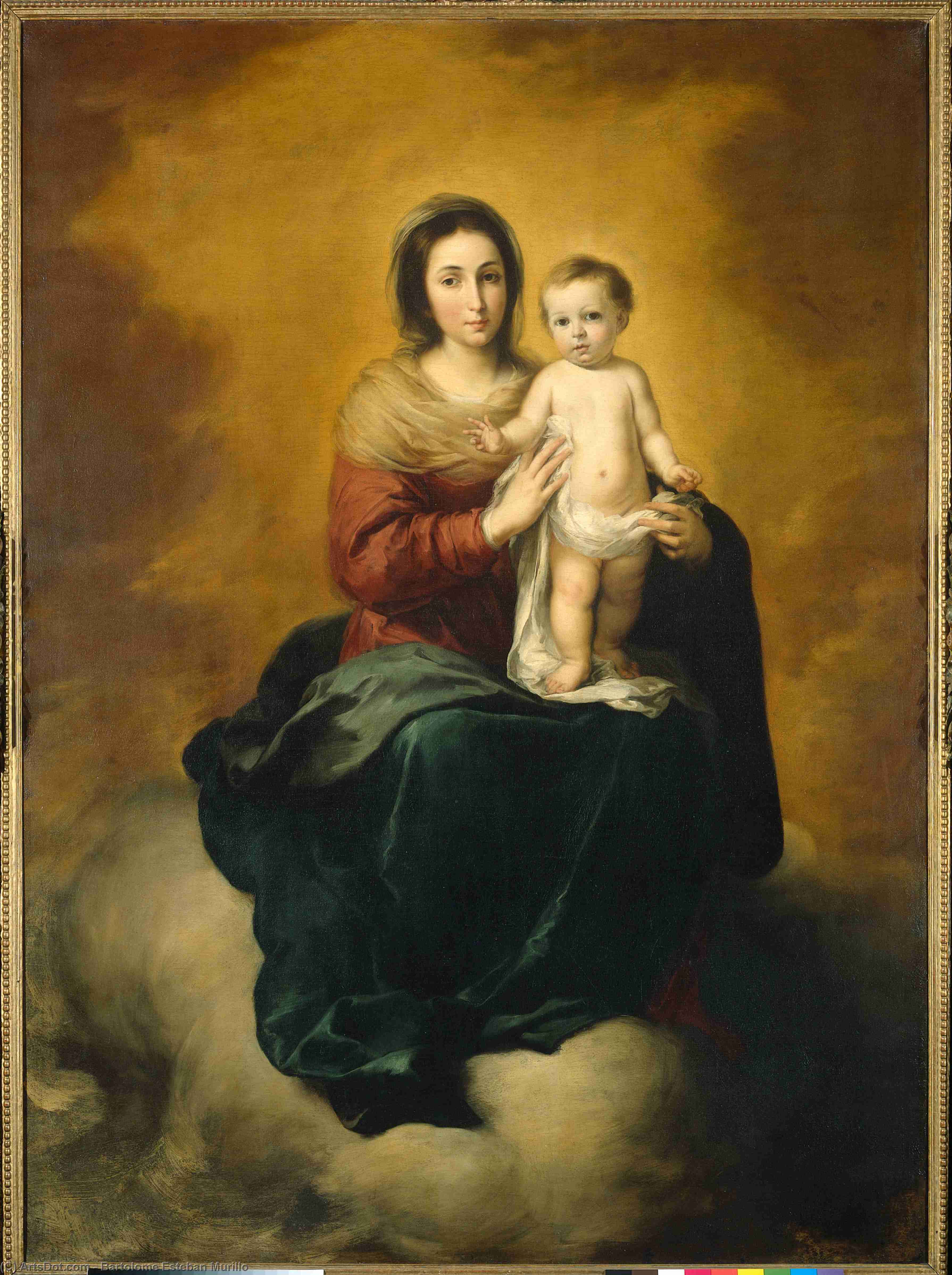 Madonna In The Clouds — Bartolomé Esteban Murillo