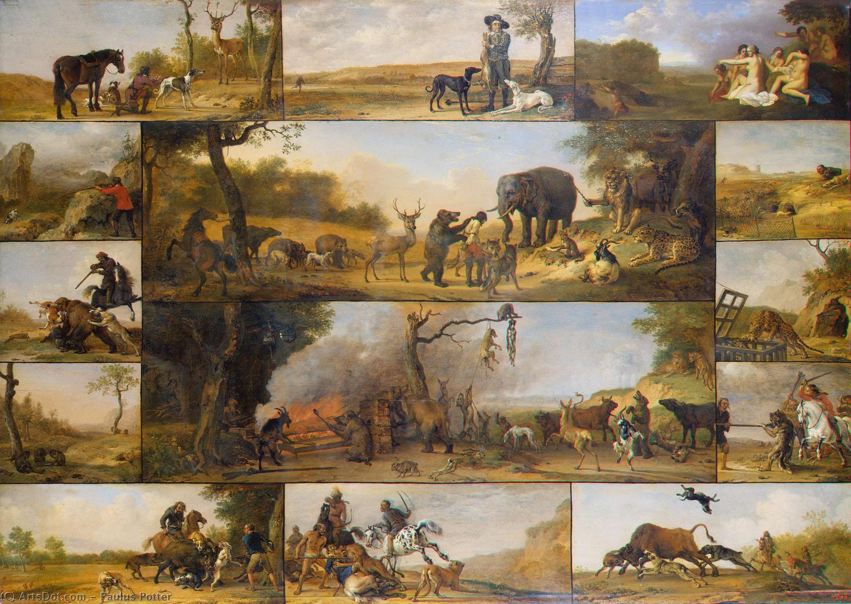 Bestrafung Eines Jägers — Paulus Potter