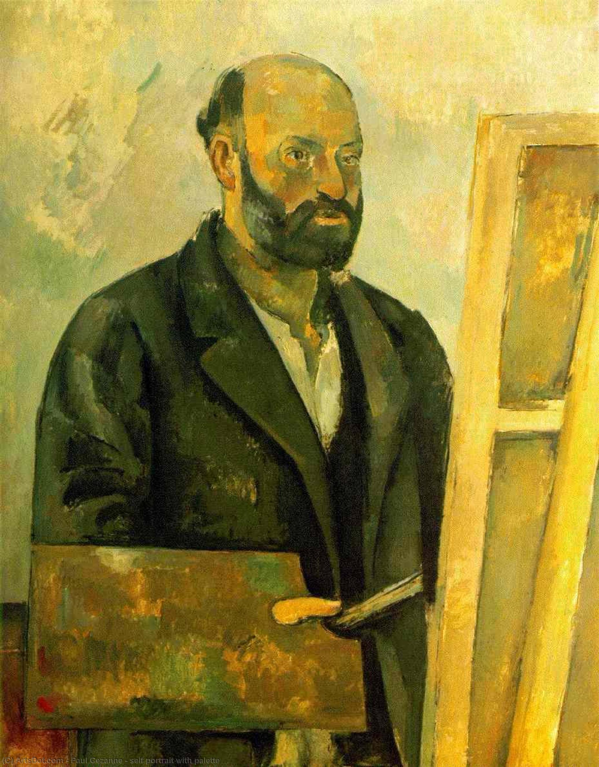Sebeportrét S Paletou — Paul Cézanne