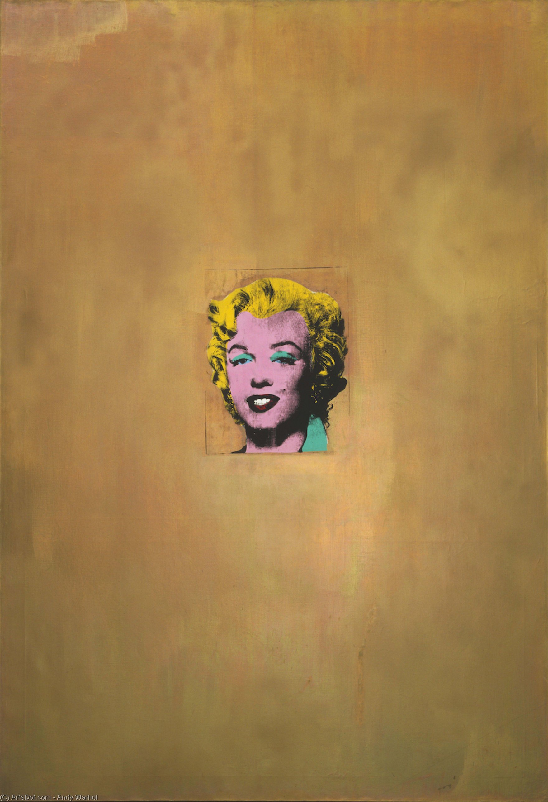Guld Marilyn Monroe — Andy Warhol