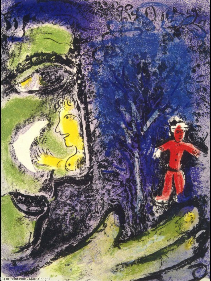 Profiili Ja Punainen Lapsi — Marc Chagall