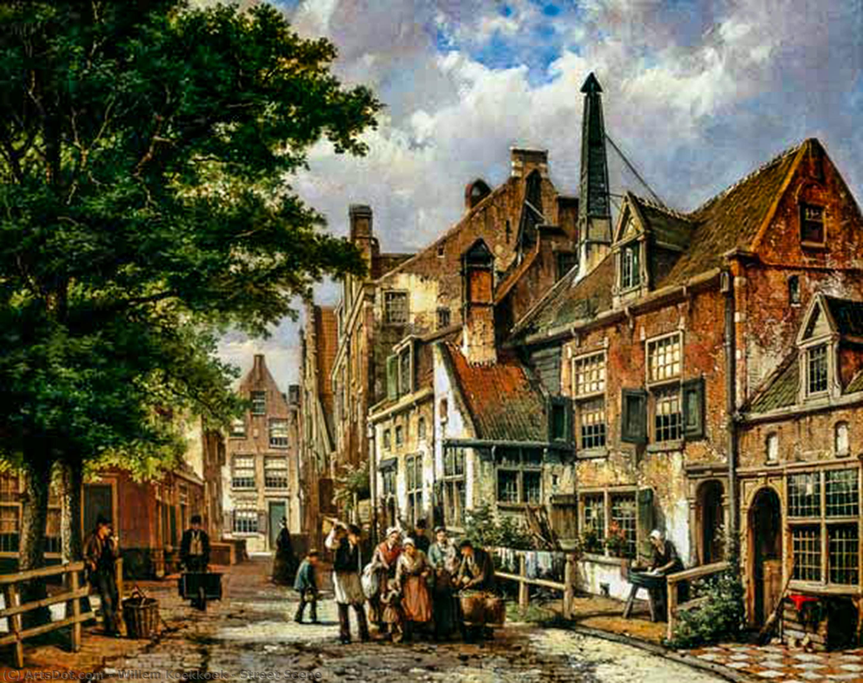 Street Scene — Willem Koekkoek