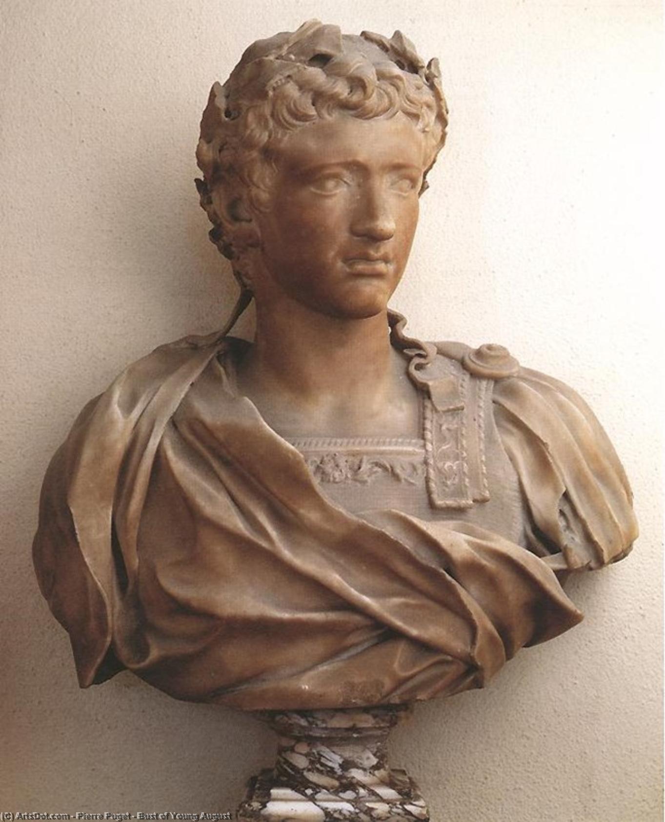 Büst Genç August — Pierre Puget
