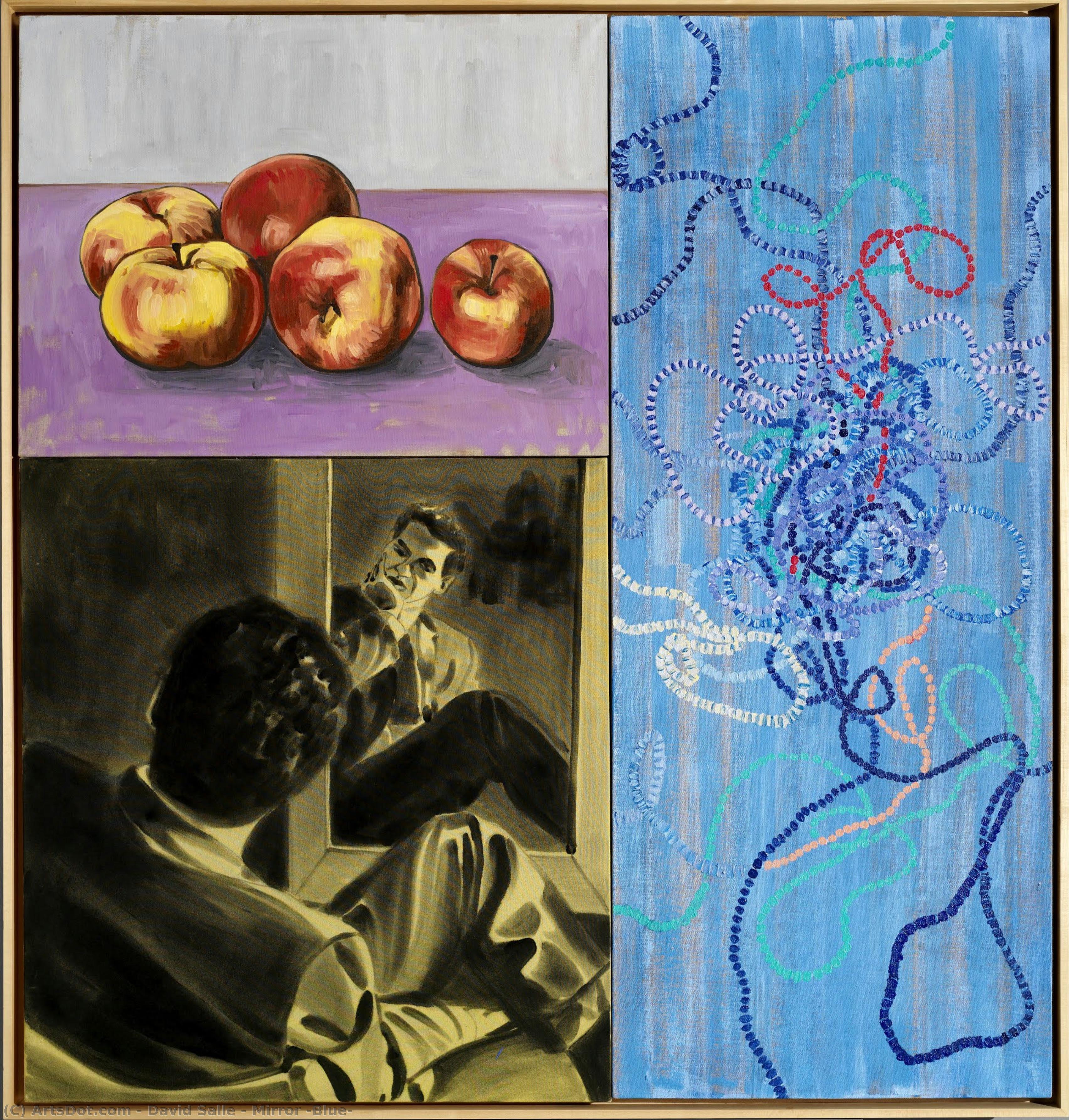 Mirror (blue) — David Salle