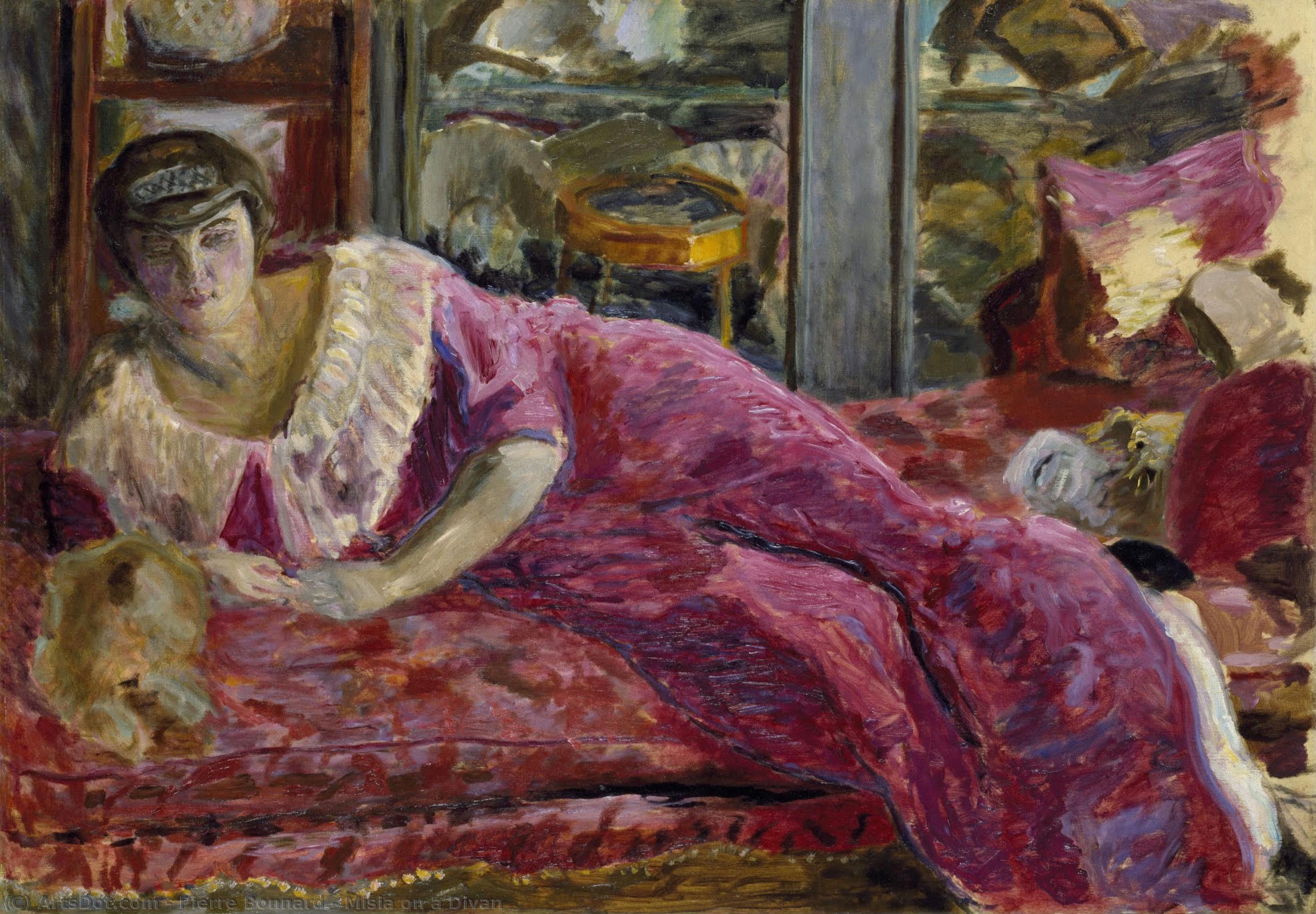 Misia Auf Einer Divan — Pierre Bonnard