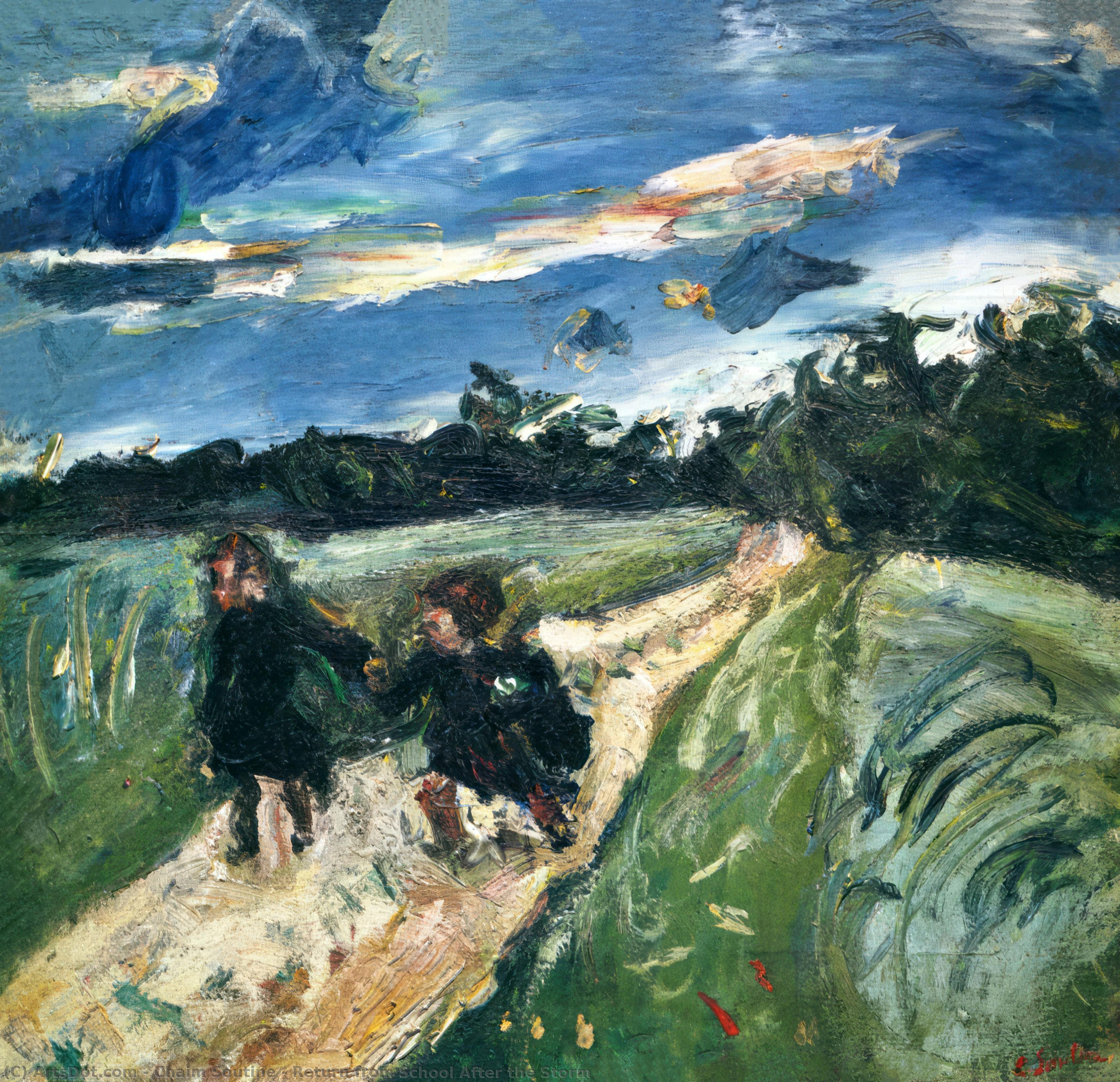 Return From School After The Storm — Chaim Soutine