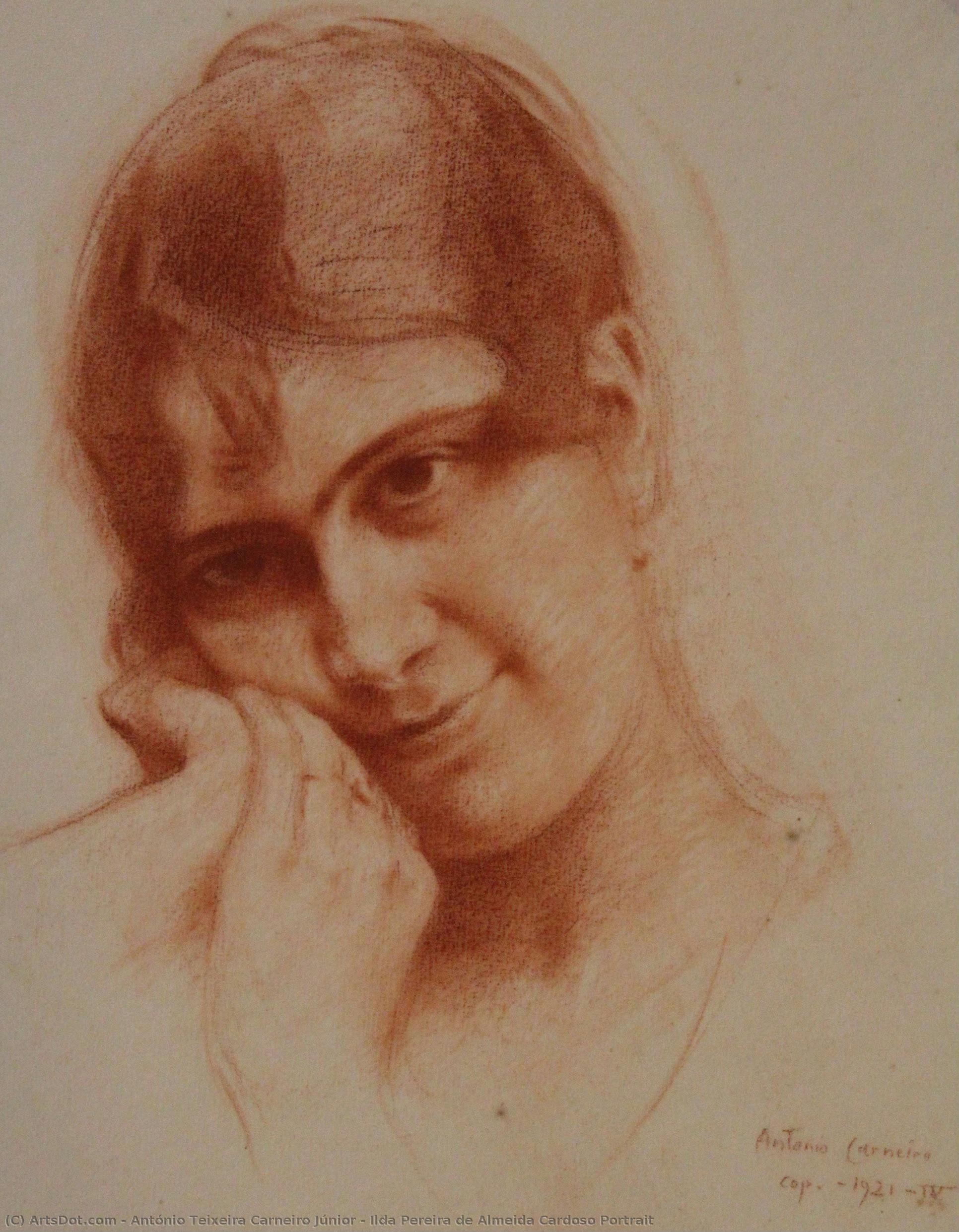 Ilda Pereira De Almeida Cardoso Portrait - Portrett Av Ilda Pereira De Almeida Cardoso — António Carneiro