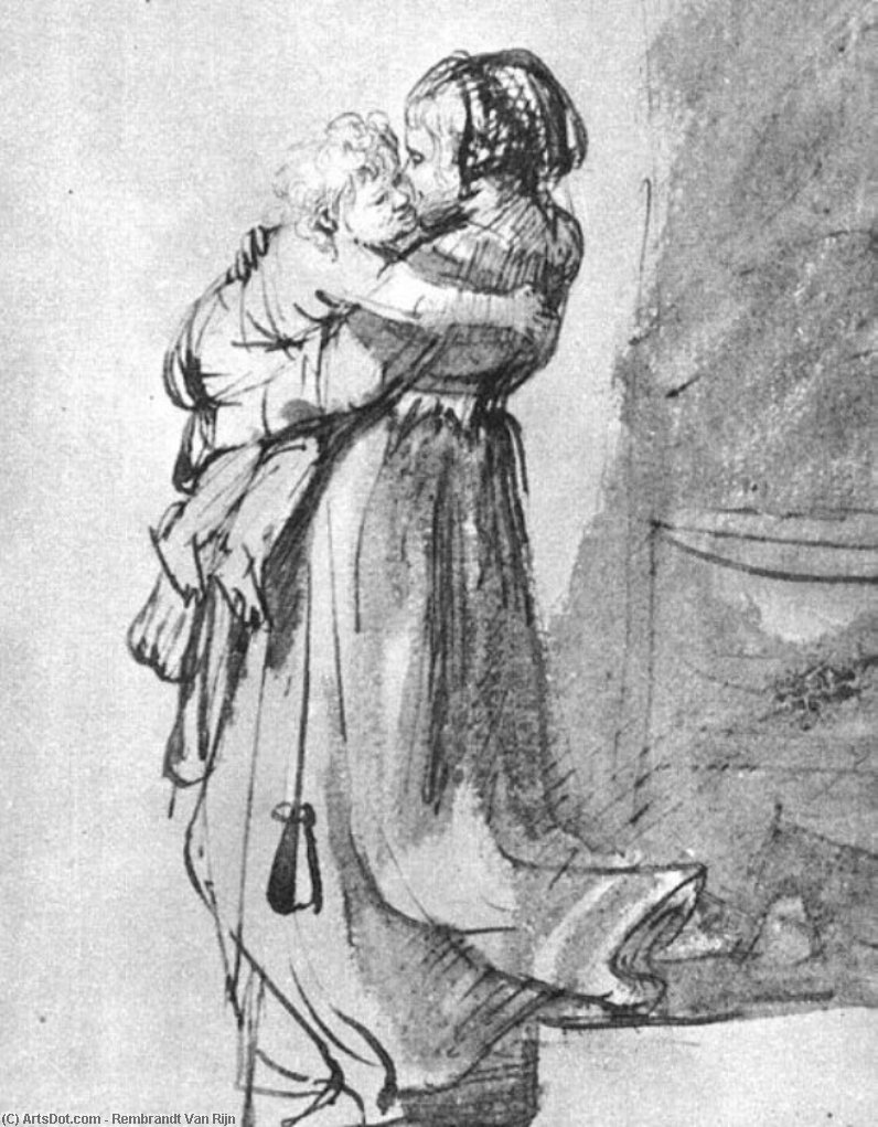 Saskia With A Child — Rembrandt Van Rijn