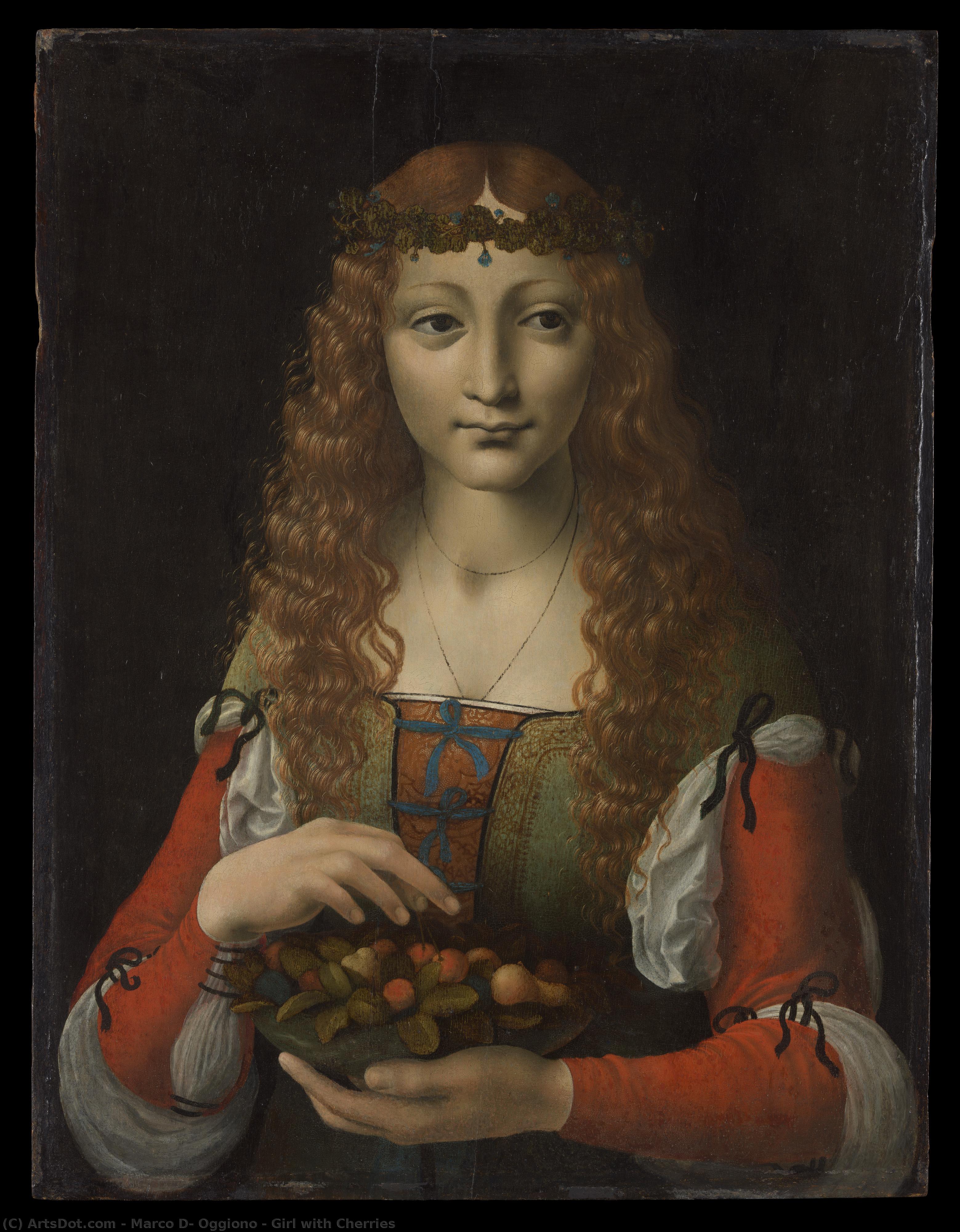 Žena S Meruňkami — Marco D' Oggiono