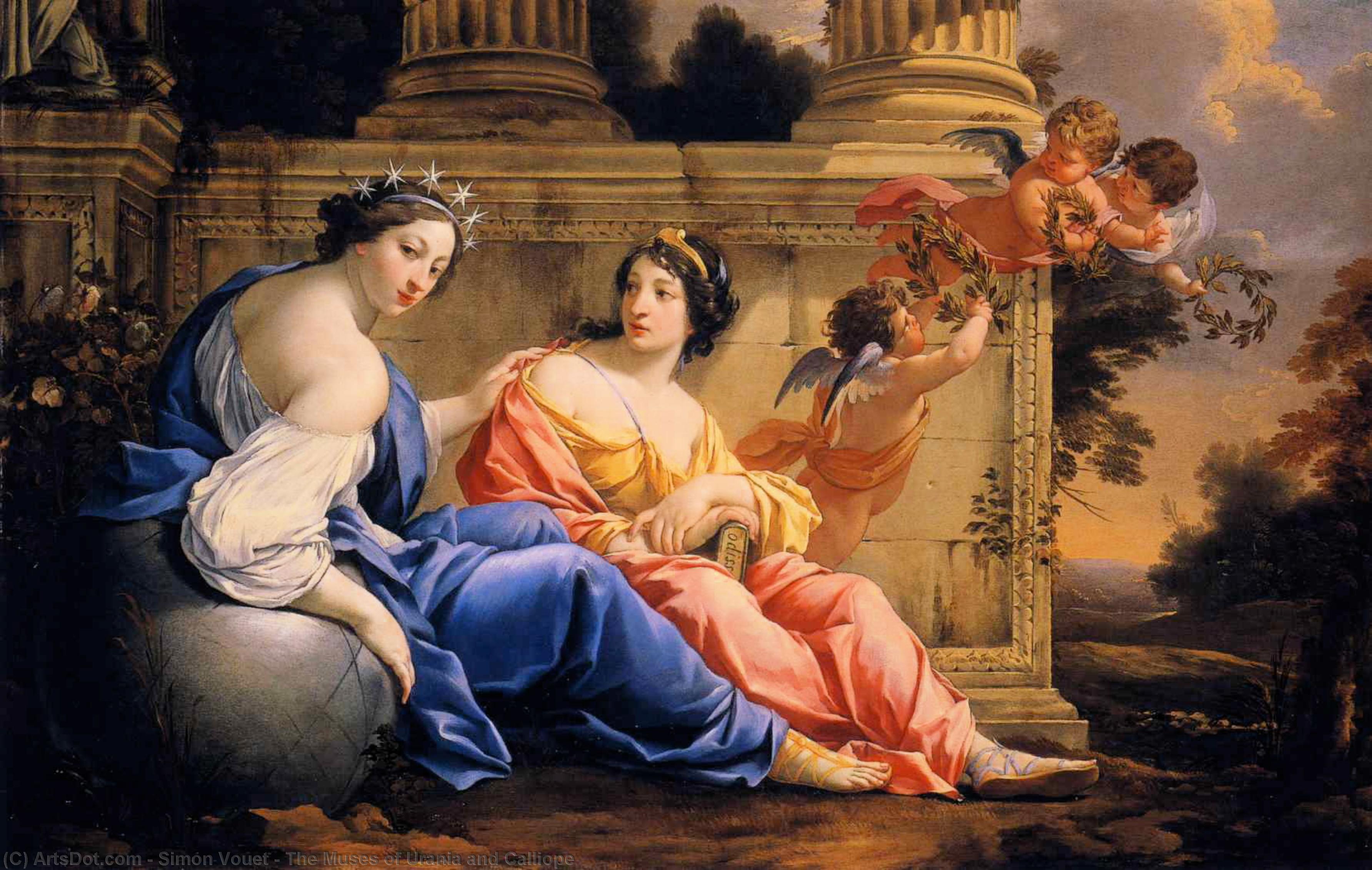 Le Muse Urania E Calliope — Simone Vouet