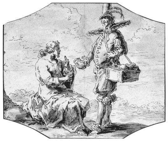 Útěcha Krista — Leonaert Bramer