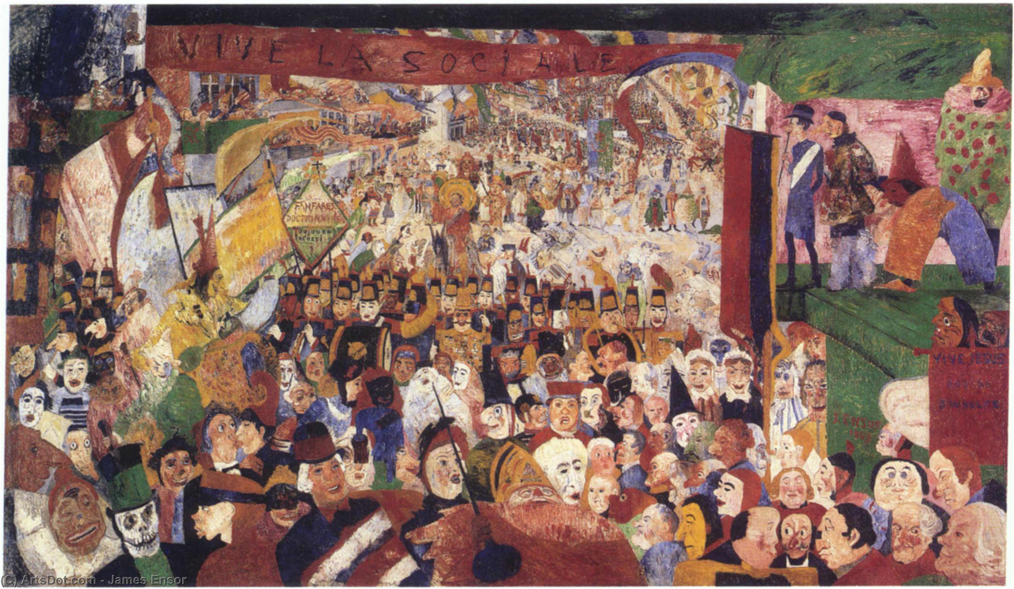 Wej Chrystusa Do Brukseli — James Ensor