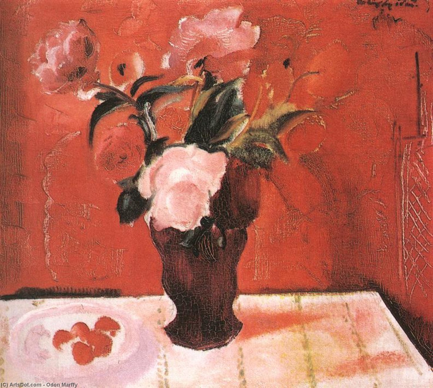 Still-life With Flowers — Ödön Márffy