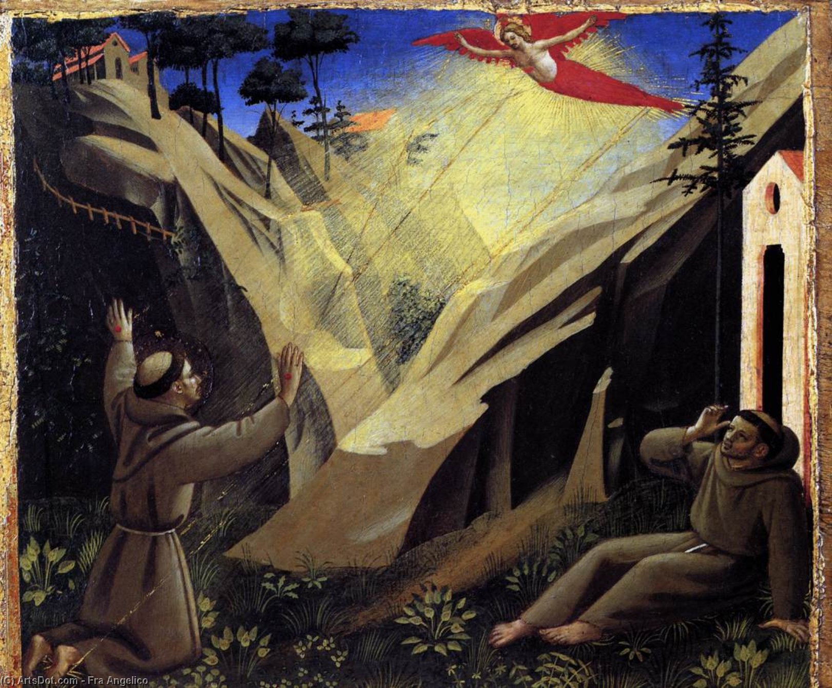 St Francis Receiving The Stigmata — Fra Angelico