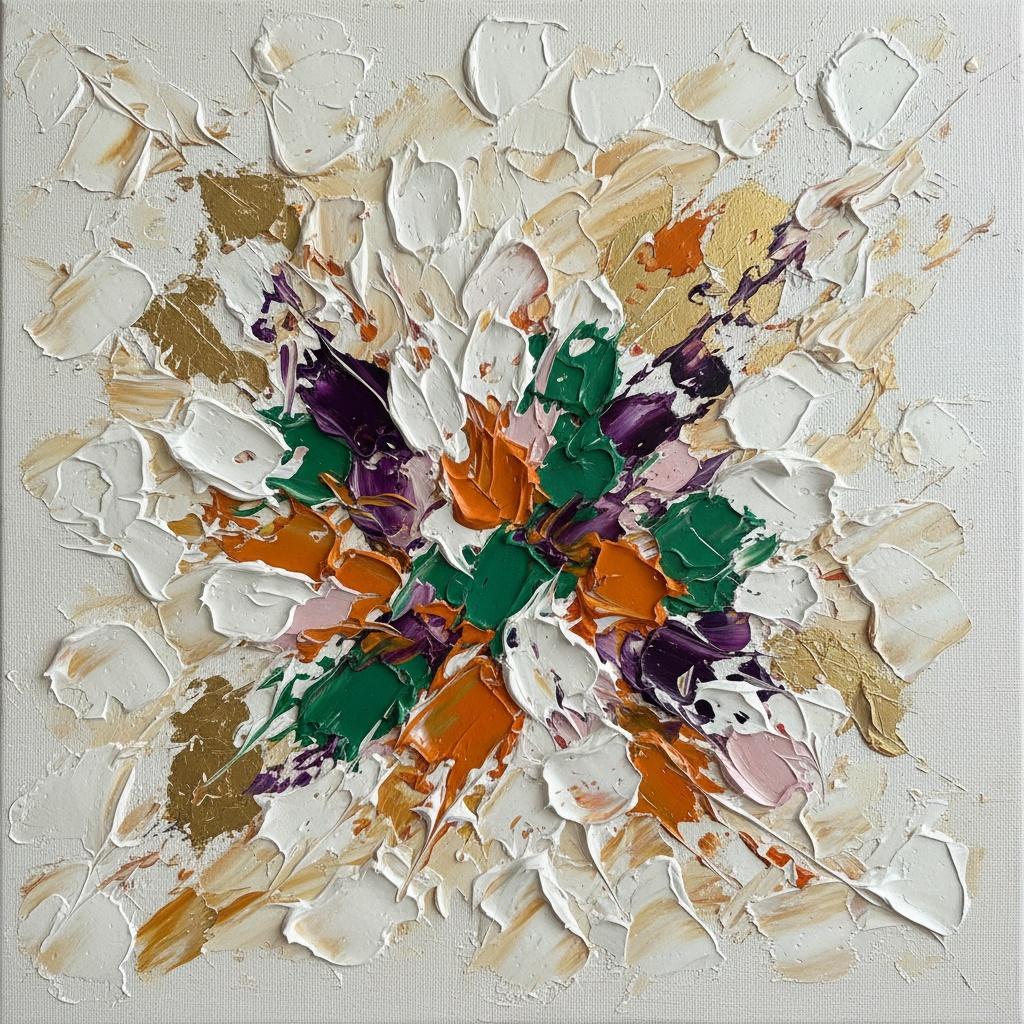 Kuldne Kaose Sä Radiantne Tuum Skulpturaalses Impastos Ja Sügavates Metsavärvides — David Moreau
