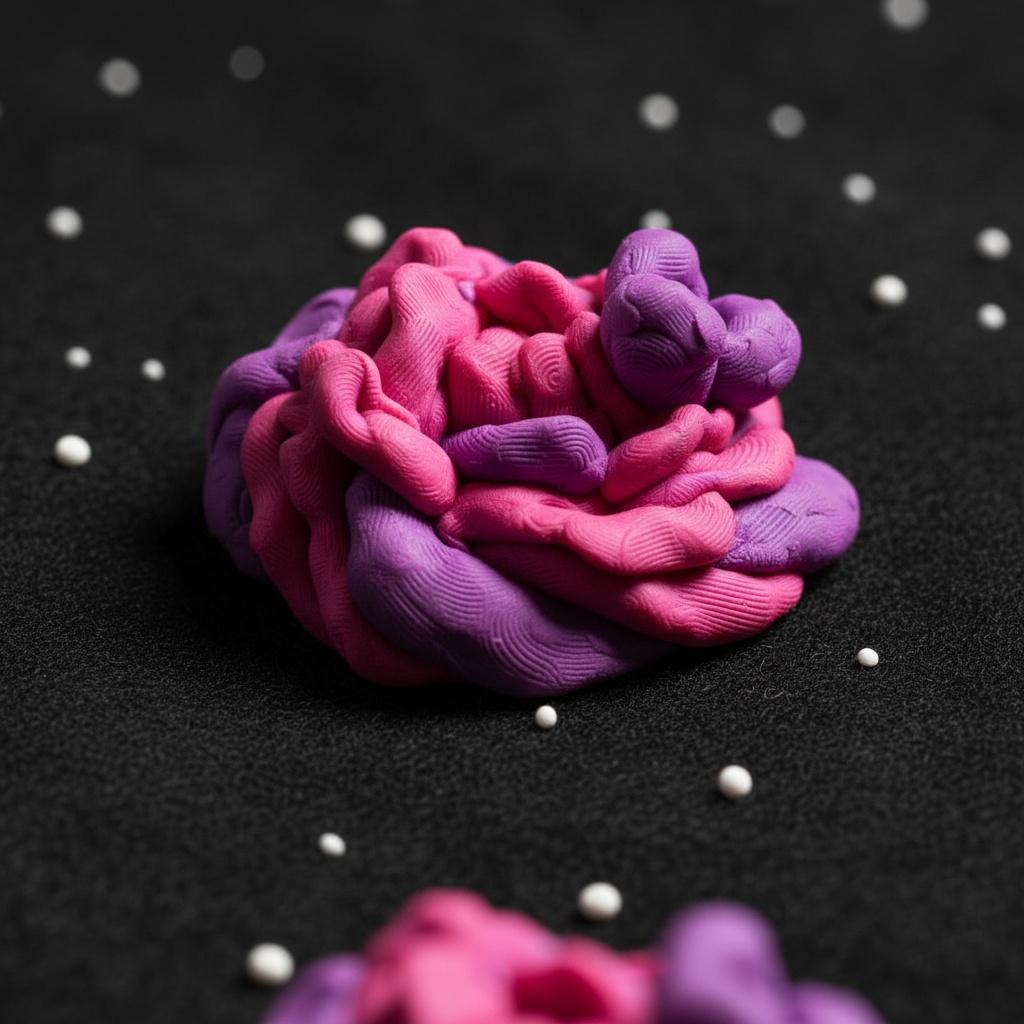 Celestial Ribbons: A Study In Magenta Strata — Nathalie Moreau