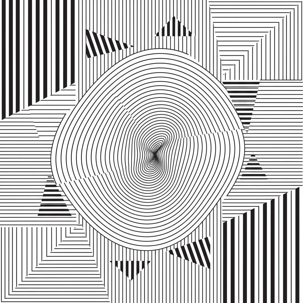 A Monochromatic Singularity Of Concentric Rhythms And Fragmented Geometric Planes — Jean-paul Blanchet