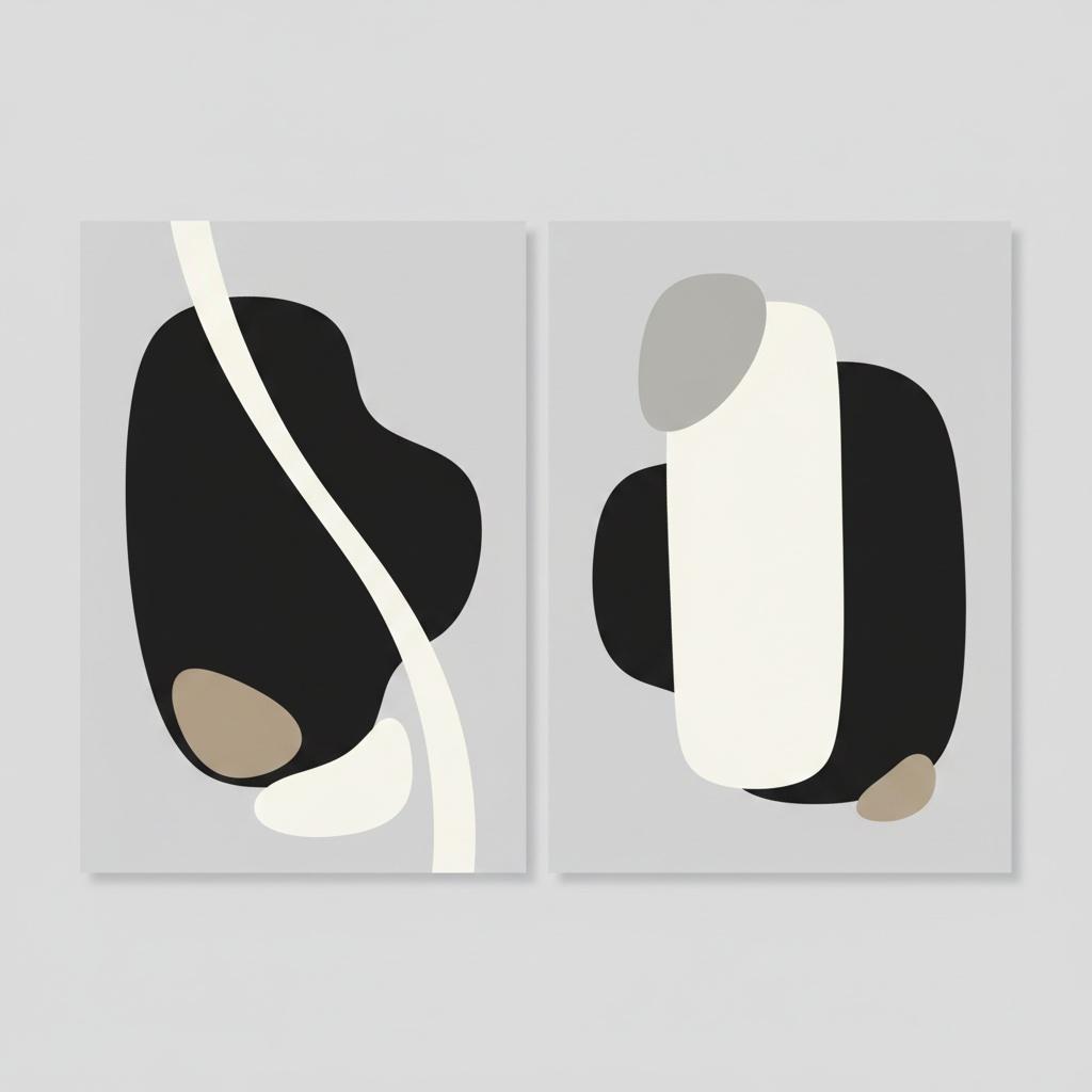 Flux Éthéré : Un Diptyque Monochromatique De Mouvement Organique Serein Et D'harmonie Minimaliste — Laurent Fabre