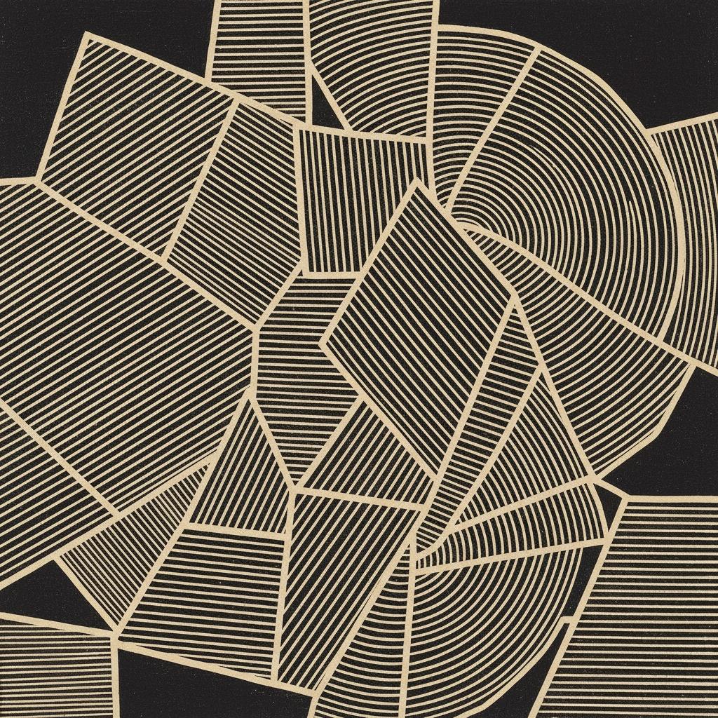 Fragmentiertes Gleichgewicht: Eine Monochrome Studie Rhythmischer Geometrischer Schatten Und Licht — Laurent Fabre
