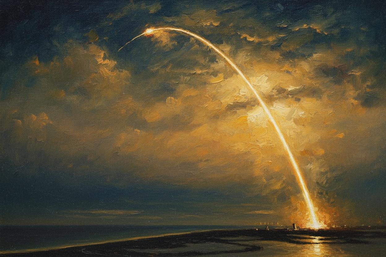 Celestial Fracture: The Incandescent Descent — Isabelle Perrin