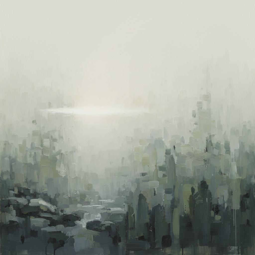 Ätherische Silhouetten Im Holzkohle-nebel: Eine Singuläre Studie Atmosphärischer Einsamkeit — Laurent Roche