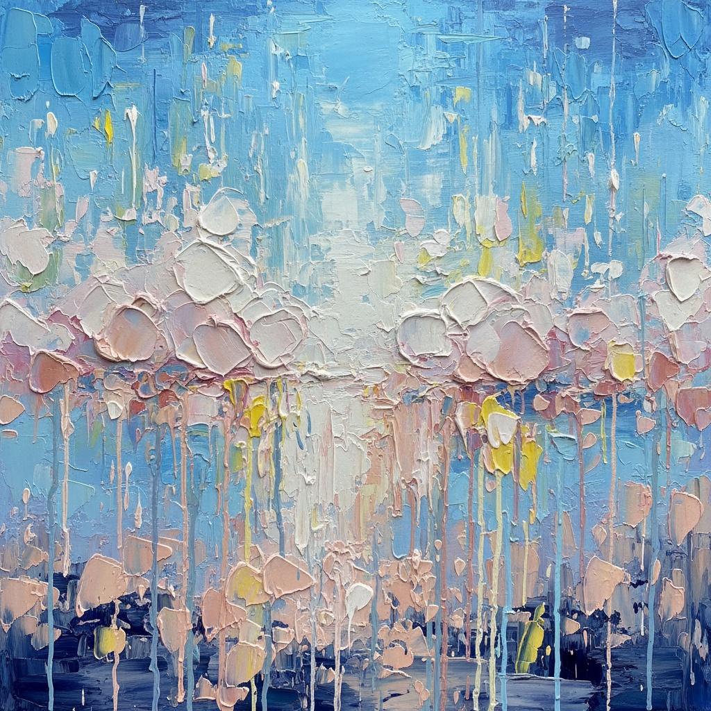 Luminous Horizon: A Singular Study Of Celestial Light And Fluid Impasto Motion — Christian Noiret