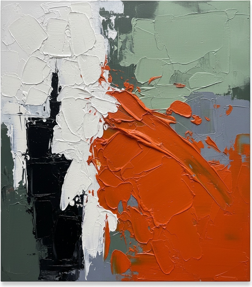 Monolith In Motion: A Singular Study Of Kinetic Orange And Structural Shadow — Christian Noiret