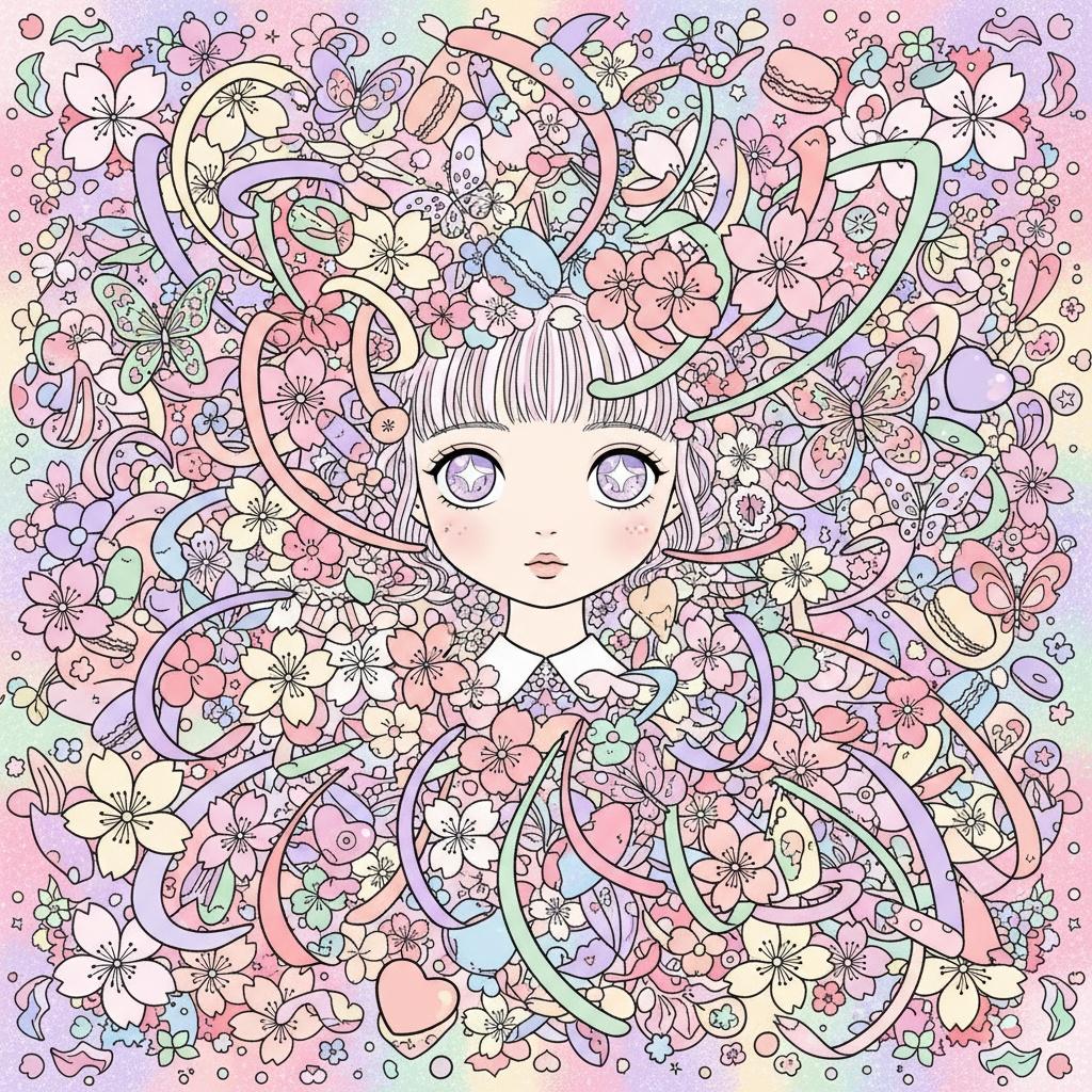 Florecimiento Etéreo: Una Visión Singular De Pétalos Serenos Y Sueños Pastel Flotantes — Gabrielle Rolland