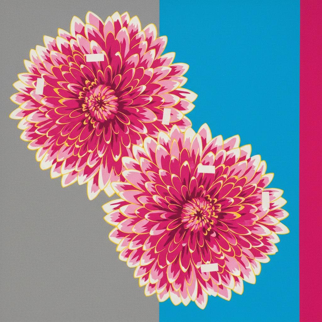 Chromatic Bloom: A Cyan Soliloquy — Marc Duvallier