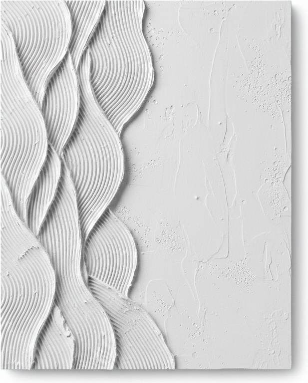 Rythmes D'alabastre Monolithiques : Une Étude Singulière De Relief Sculptural Et De Texture Sereine — David Moreau
