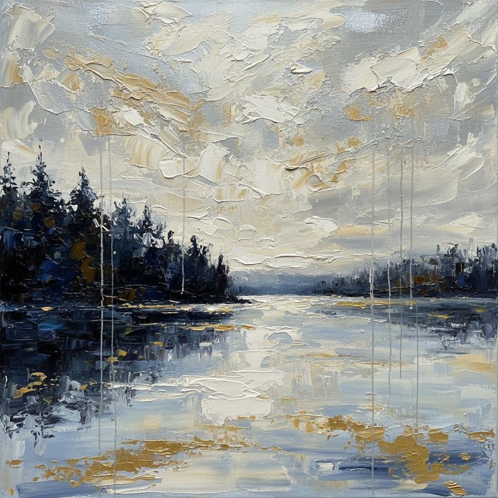Ombre Effimere Su Acque Ardesia: Uno Studio Monumentale Tra Impasto E Luce — Christian Noiret