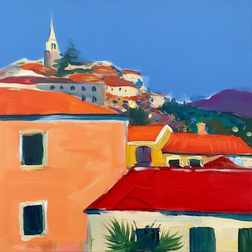 Ascending Terracotta Horizons: A Monumental Study Of Mediterranean Light And Form — Charles Delorme