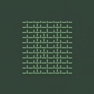 Serenes Salbeigeflecht: Eine Meditative Studie In Monochromer Geometrischer Harmonie — Laurent Vionnet