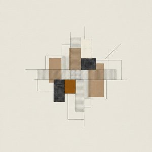 Architectures Fragmentées En Ocre Et Fusain : Une Étude Singulière De Sérénité Géométrique — Laurent Vionnet