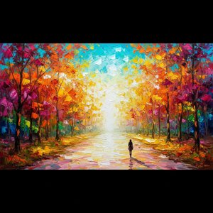 Radianza Eterea: Un Viaggio Singolare Attraverso Il Luminoso Sentiero Autunnale — Christian Noiret