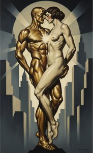Celestial Union In Gilded Shadows — Marc Duvallier