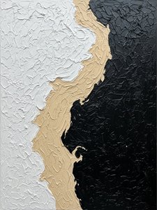 Fragmented Monolith: A Sculptural Study Of Light And Obsidian Void — David Moreau