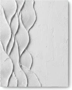 Rythmes D'alabastre Monolithiques : Une Étude Singulière De Relief Sculptural Et De Texture Sereine