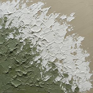 Estratos Etéreos De Salvia Y Hueso En Un Monumental Relieve Impasto — David Moreau