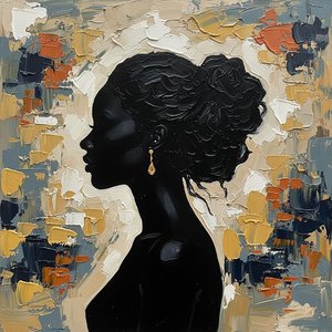 Fragmented Silhouette In Earthbound Ochre: A Monumental Study Of Melancholic Grace — Christian Noiret