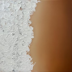 Fragmentiertes Elfenbeinrelief Inmitten Eines Weiten Und Stillen Ockerfarbenen Horizonts — David Moreau