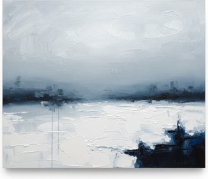 Ephemeral Horizon: A Monochromatic Study Of Silent Mists And Sculptural Shadows — Christian Noiret