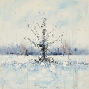 Fragmentierte Einsamkeit In Kohle Und Frost