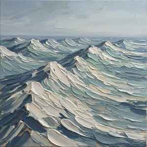 Monolithic Swells Of Slate And Seafoam In A Single Timeless Masterpiece — Christian Noiret