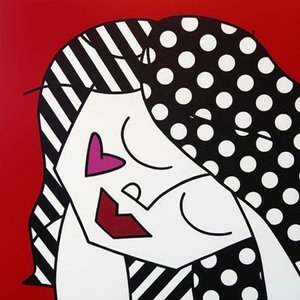 Fragmented Monolith In Crimson And Noir: A Singular Graphic Vision Of Geometric Soul — Jean-paul Blanchet