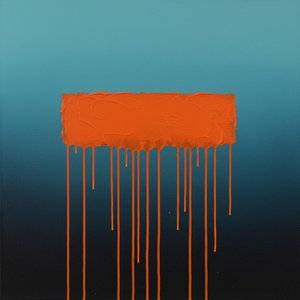 Monumentaler Bernstein-abstieg Inmitten Einer Tiefen Cyan- Und Mitternachts-gradient-leere — Laurent Vionnet