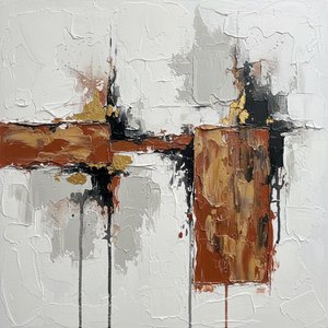 Monolithic Echoes In Ochre And Gold: A Singular Study Of Earthly Tension — David Moreau