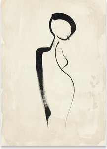 Vergängliche Silhouette In Tusche: Eine Singuläre Studie Von Spannung Und Anmut — Laurent Vionnet
