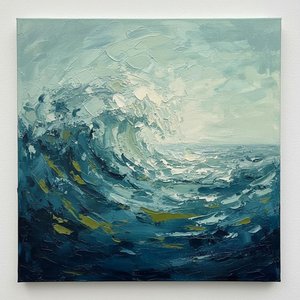 Ephemeral Ascent: A Study In Indigo Force And Oceanic Becoming — Christian Noiret